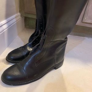 Tall equestrian riding boot field 7.5
